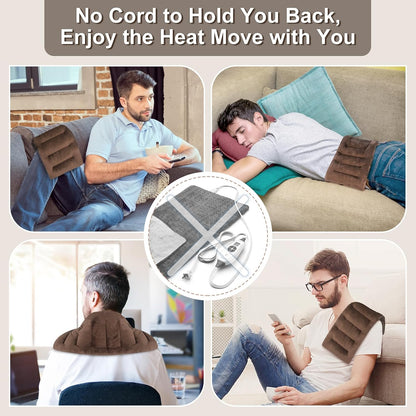 SuzziPad Microwave Heating Pad for Muscle Soreness Fatigue, 7"X16", Gray
