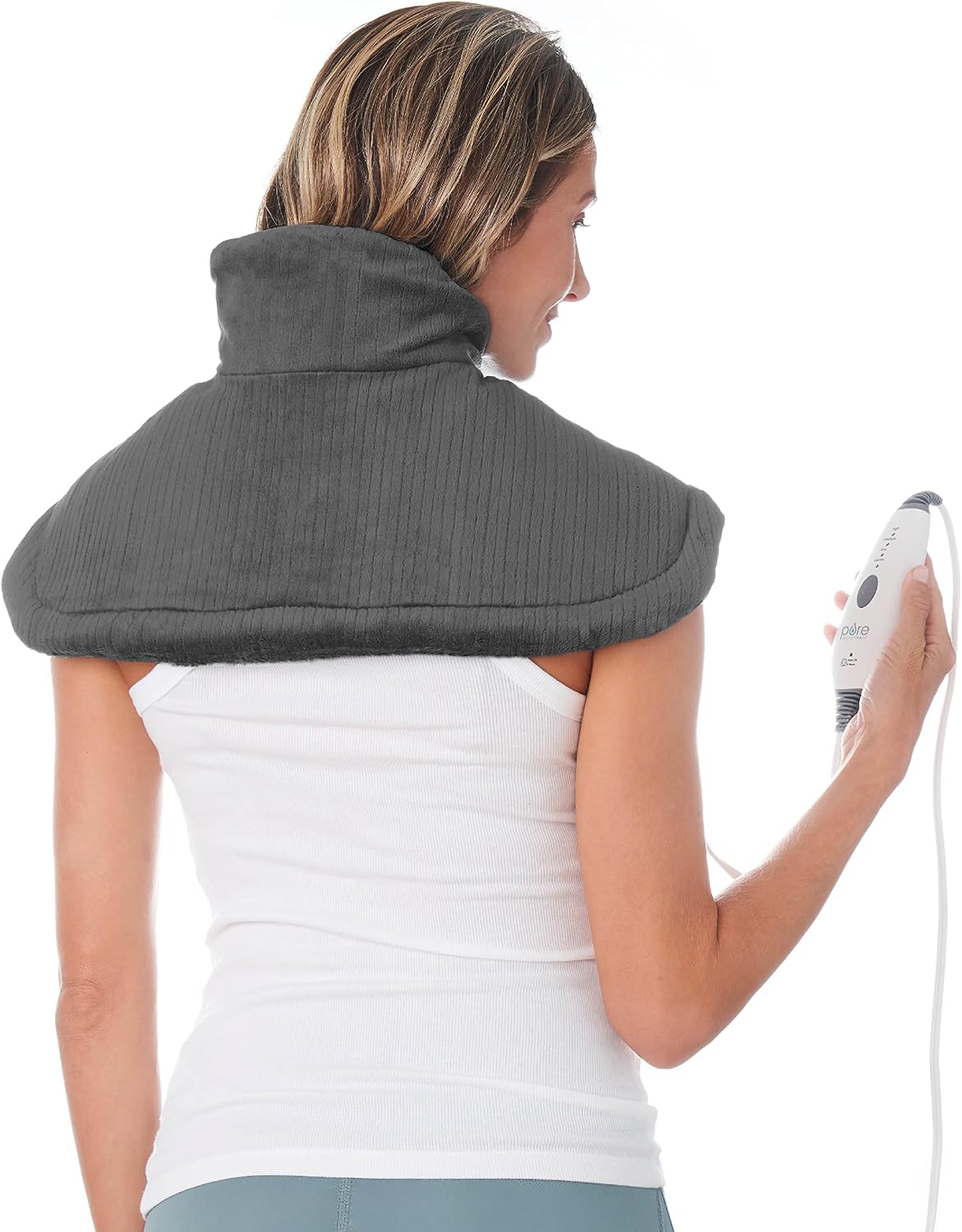 Pure Enrichment PureRelief Neck & Shoulder Heating Pad with 4 Heat Settings