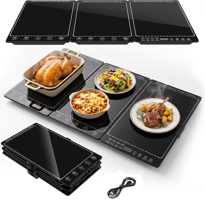 Electric Warming Tray for Food, 3-in-1 Food Warmers for Parties Buffet