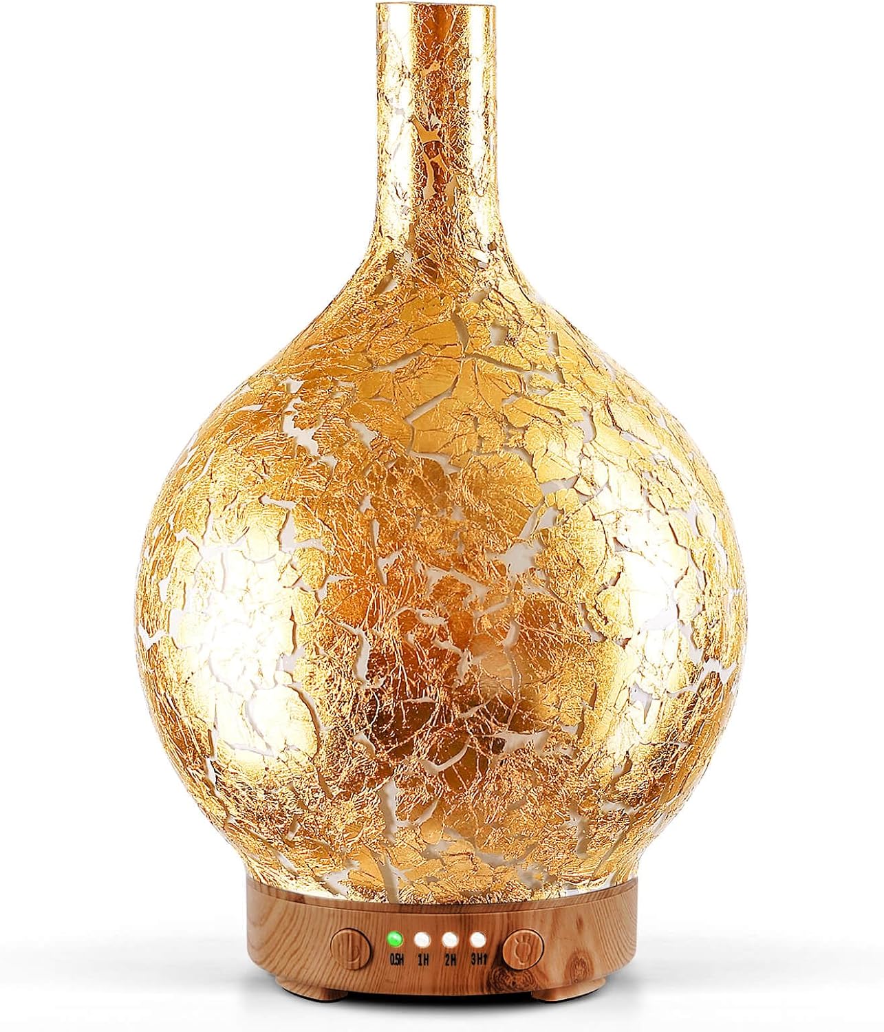 Porseme 150ml Essential Oil Diffuser Glass Color Changing Aroma Air Diffusers Aromatherapy Ultrasonic Cool Mist Humidifier 6 Running Hours Waterless Auto-Off for Sleeping, Yoga, Office, Spa (Ink)