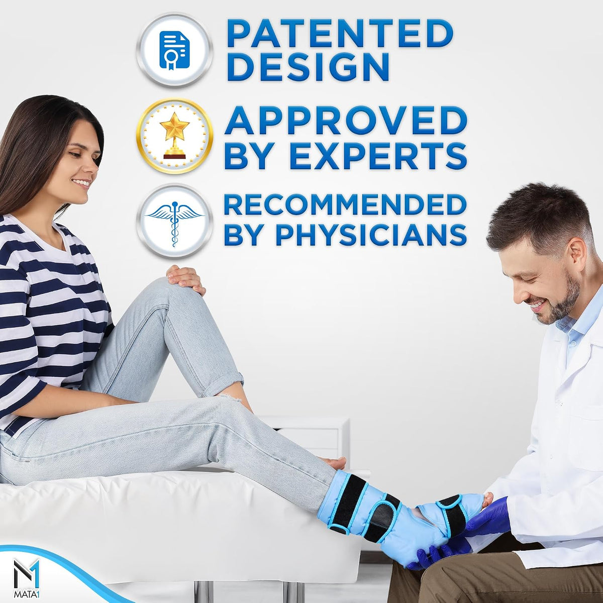 Ankle Ice Pack Wrap for Foot Pain Relief and Feet Injuries - by Mata1