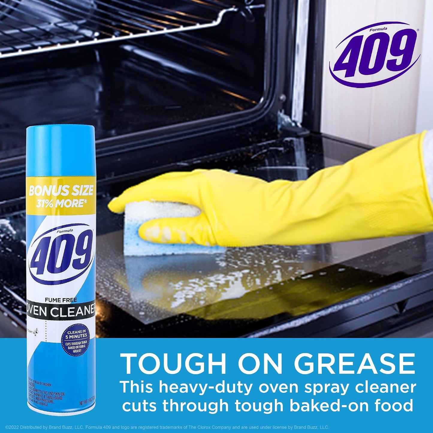 Formula 409 Heavy Duty Oven and Grill Cleaner Spray, Lemon Scent, 14.5 Oz