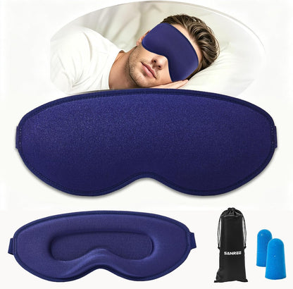 Sleep Mask for Side Sleeper Women Men,Blackout Eye Masks for Sleep