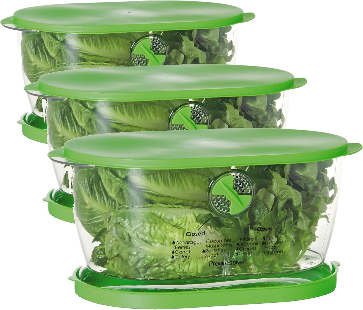 Prep Solutions by Progressive Lettuce Keeper Produce Storage Container, 4.7 Quarts, Green (LKS-06)