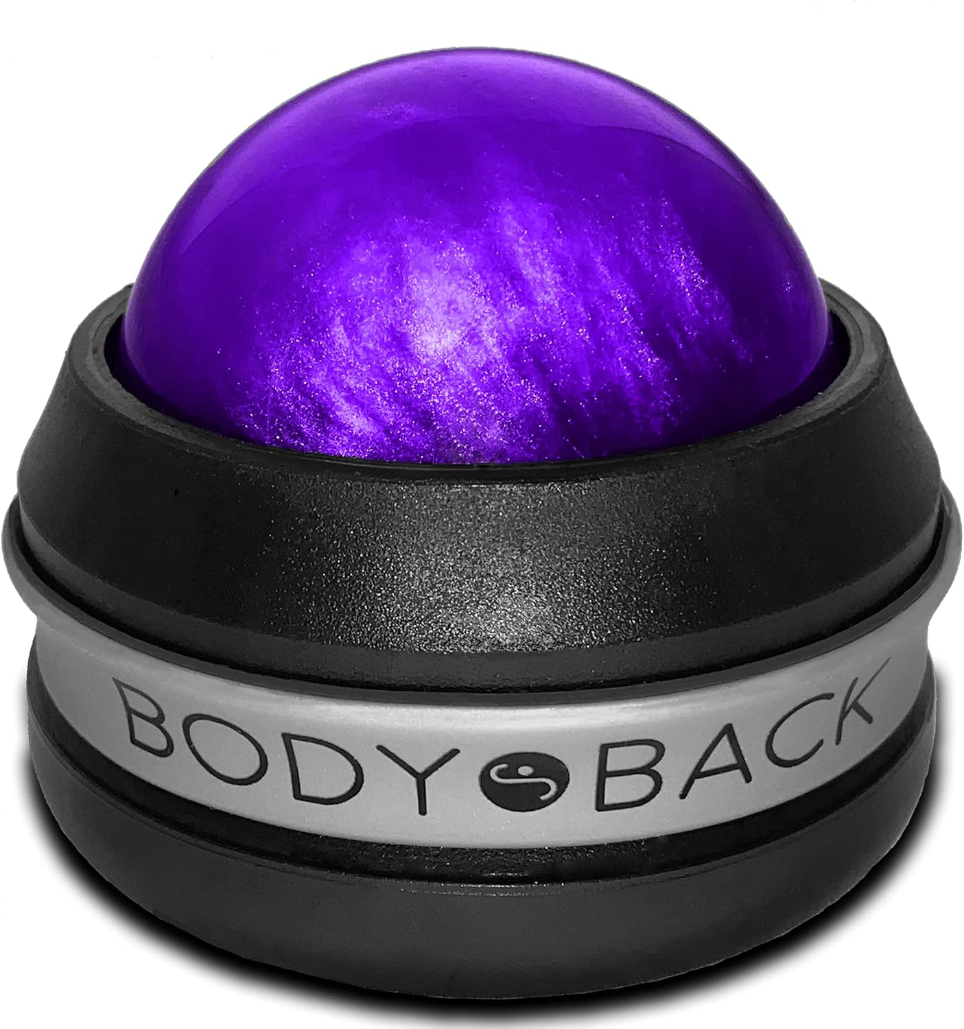 Body Back Massage Roller Ball - Body & Neck Massager for Muscle Recovery | FSA Eligible 360° Rolling Ball Massager For Sore Muscles, Handheld Massage Roller Ball For Full Body Tension Relief, Purple