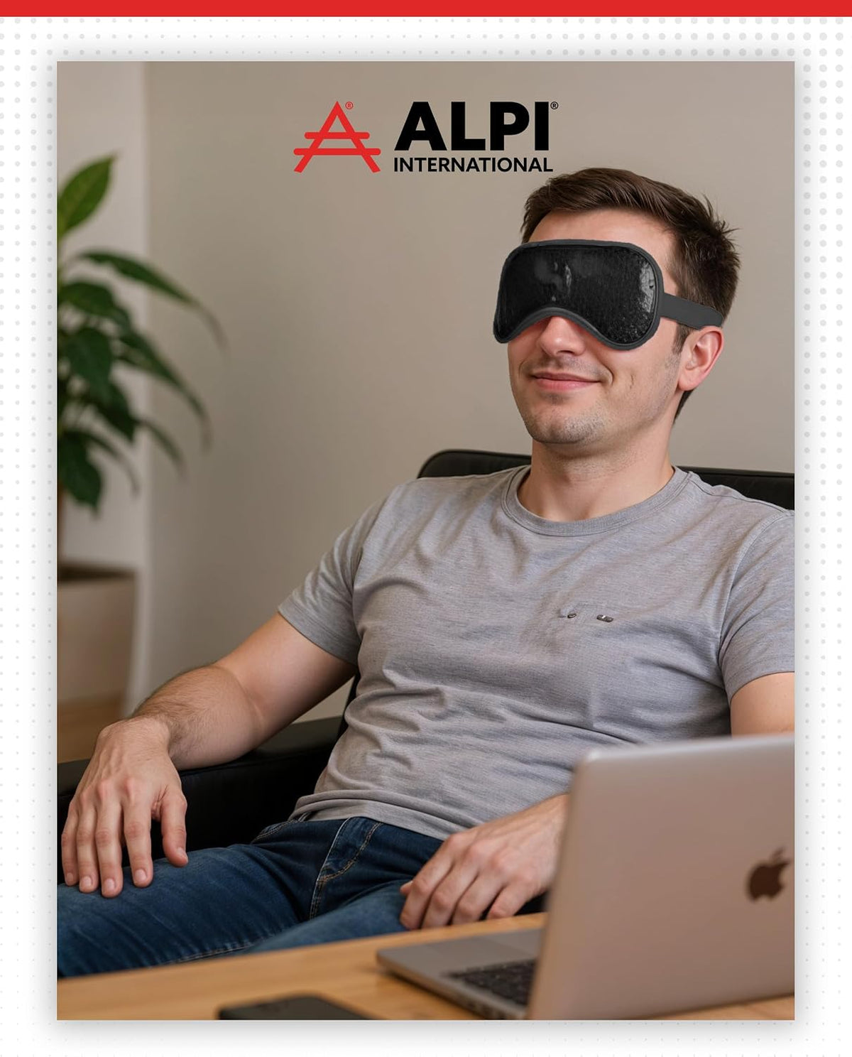 Alpi Plush Gel Beads Hot/Cold Eye Mask, Relaxation & Tension Comfort