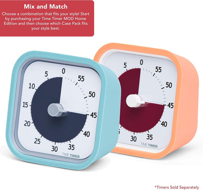 TIME TIMER Home MOD – 60-Minute Visual Timer Home Edition, Silent Operation Study Tool for Kids Desk, Homeschool Supplies, Office & Meetings (Fern Green)