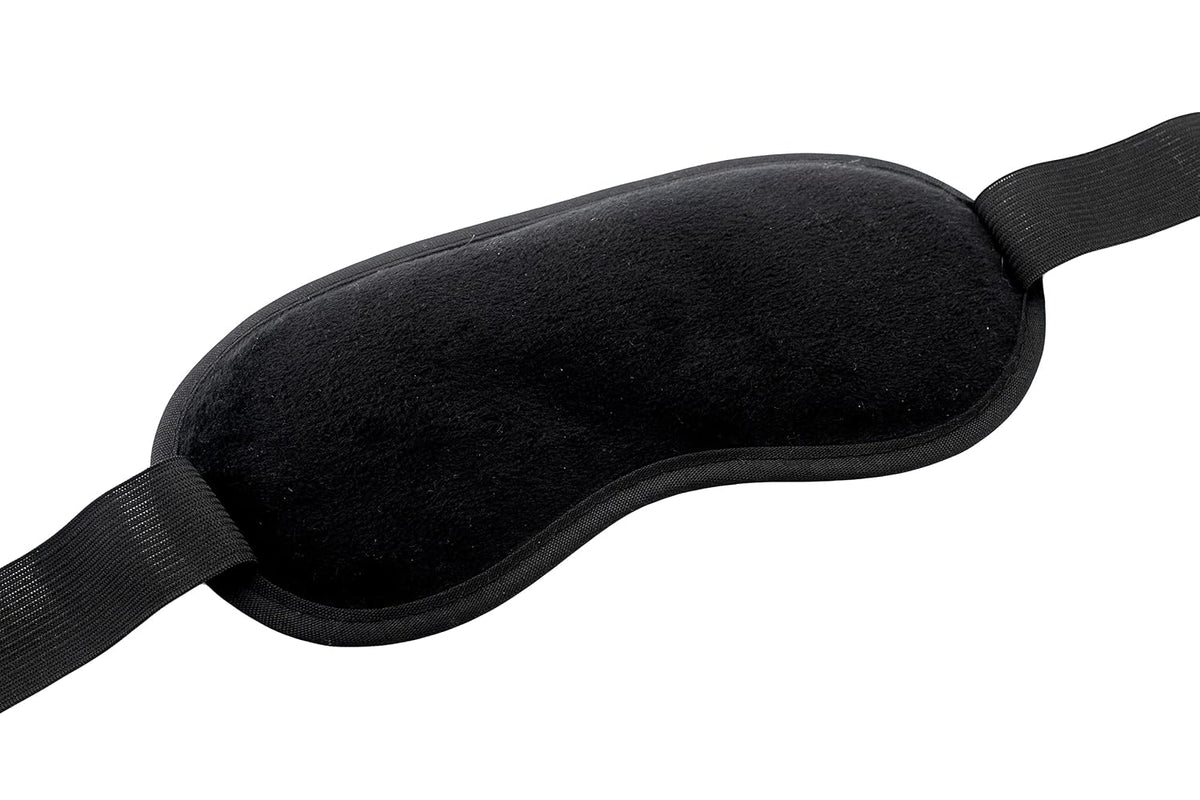 Fisura - Black Cooling Gel Eye Mask for Migraine Relief – Reusable Cold Eye Mask for Puffy Eyes & Dark Circles, Hot & Cold Therapy for Headache & Sinus Pain with Storage Pouch, 7.28 x 3.54 in