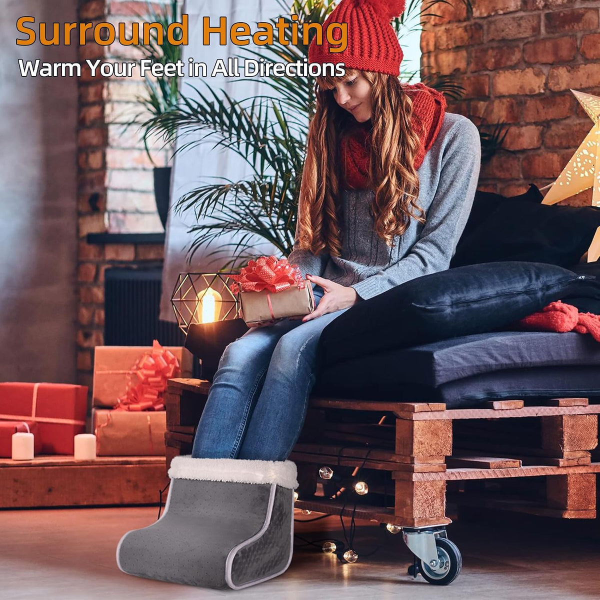 Electric Heated Foot Warmer - Heating Foot Warmer for Men & Women