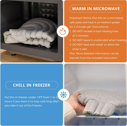 Mynt Compartmentalized Microwavable Heated Neck and Shoulder Wrap