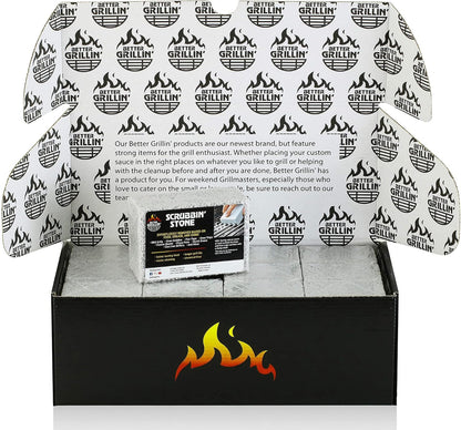 Better Grillin Scrubbin Stone Grill Cleaning Brick Block | Griddle Stone | Grill Stone Cleaning Block | Barbecue Grill Cleaner for BBQ, Griddle, & Racks