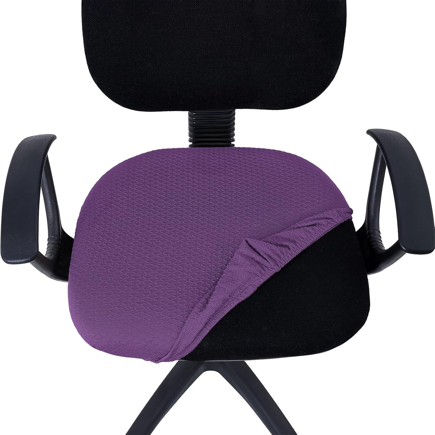 Smiry Office Computer Chair Armrest Covers, 2PCs Anti-dust Arm Rest Pad | Removable Washable Desk Chair Arm Pad Covers, Grey