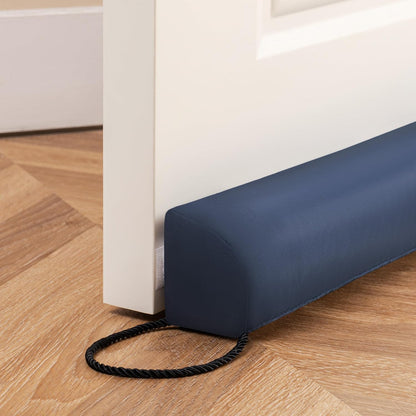 Resistant Door Draft Stopper, Removable Washable Cover, 36", Black | Weighted Gap Filler, Blocks Hot and Cold Air, All-Season Seal