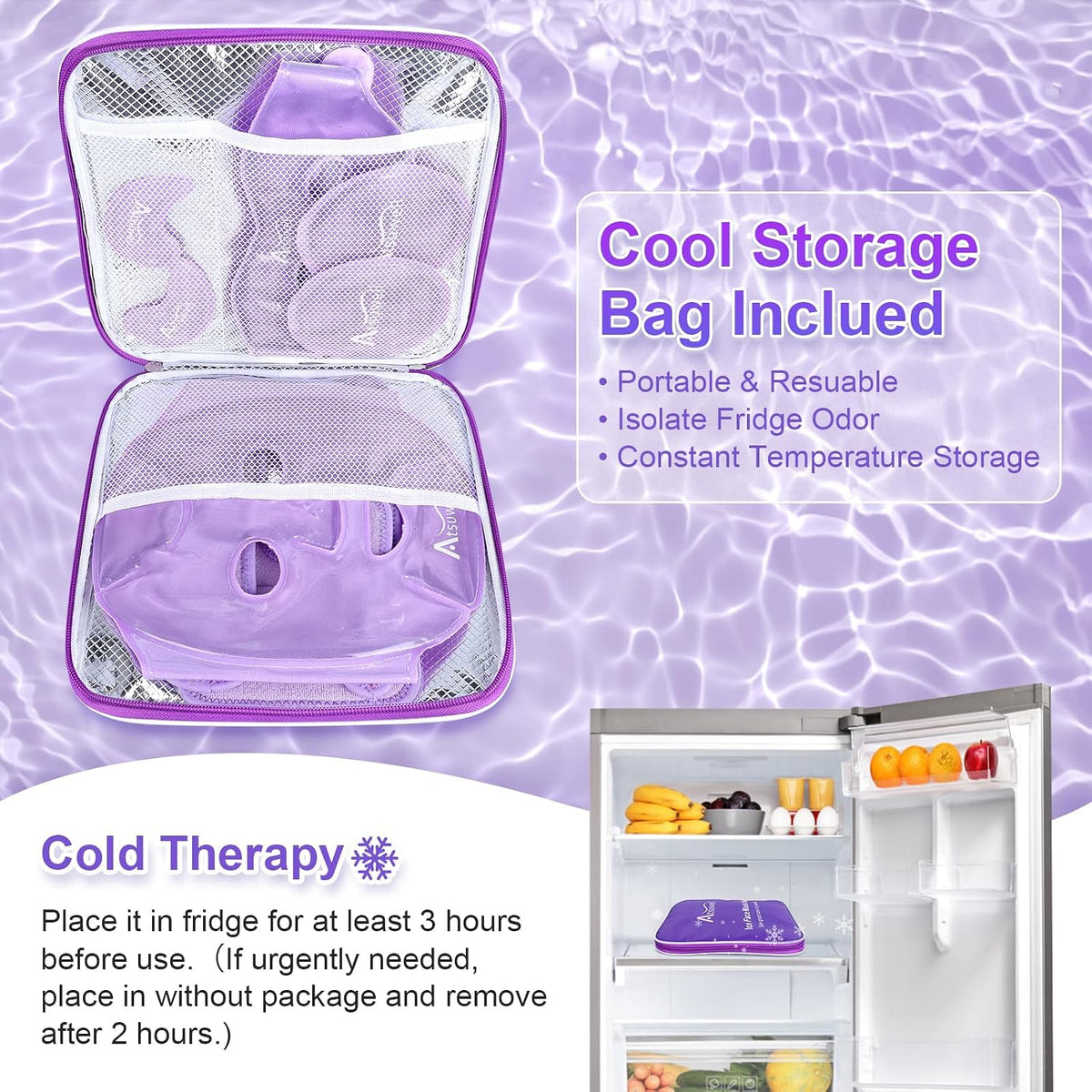 Atsuwell Cooling Ice Face Eye Mask Set