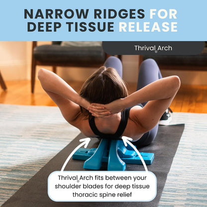 Arch Back Stretcher, Psoas Muscle Release Tool, Carbon Black | Fully Adjustable, Thrival App Compatible, Trigger Point Relief