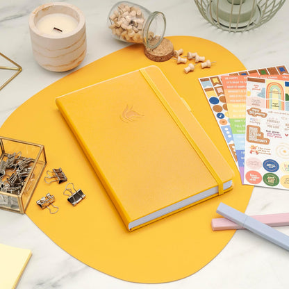Clever Fox Positivity Journal for Women, 5-minute Gratitude, Seashell