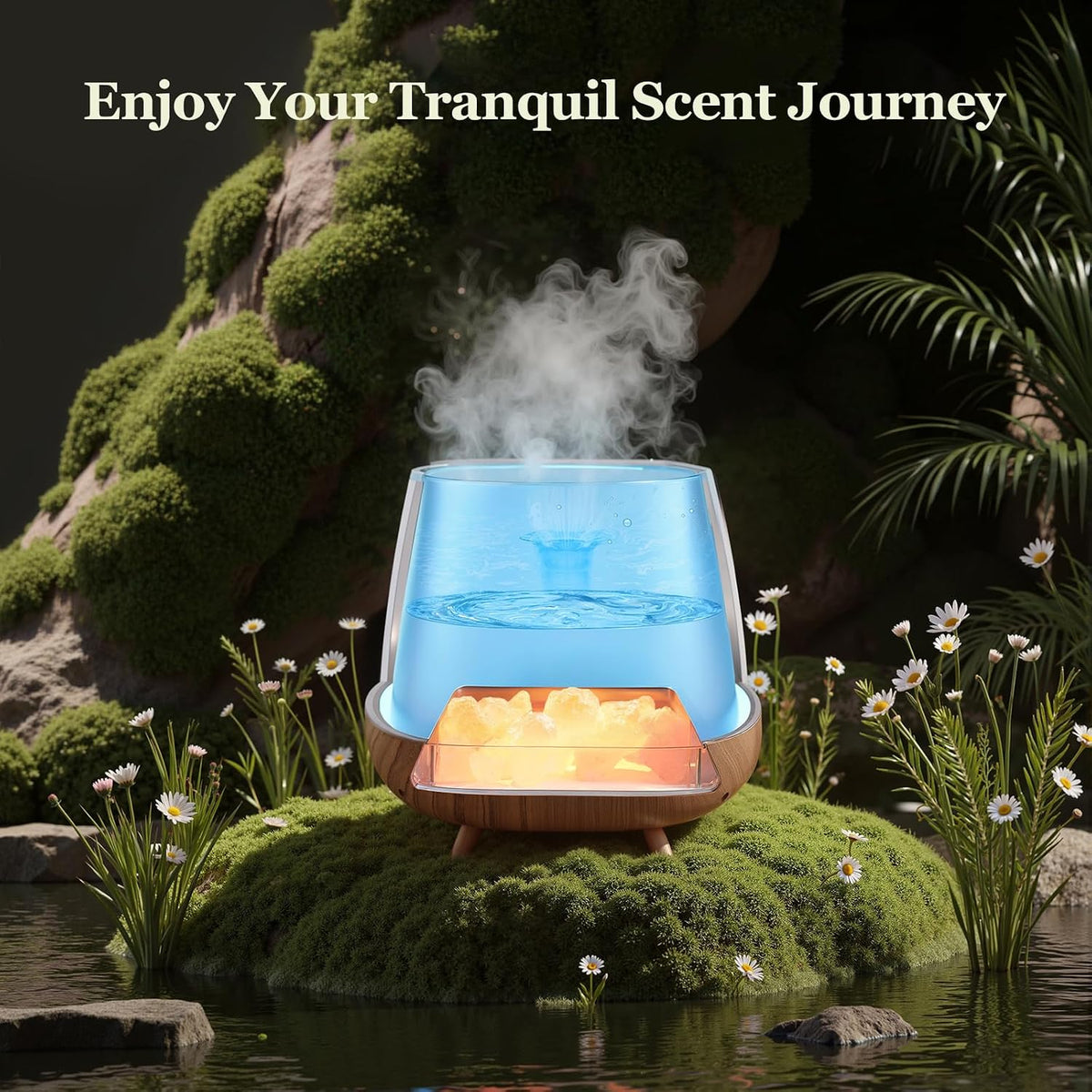 Essential Oil Diffuser for Home: 𝟒-𝐢𝐧-𝟏 Himalayan 𝐒𝐚𝐥𝐭 Lamp