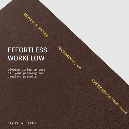 Cloth & Paper Travel Notebook | Daily Wellness Planner – Smoked Salt | Pocket Plus Wellness Planner 3.2" x 6" | Habit Tracker & Self Care Journal for Goals, Gratitude & Reflection – Soft Touch Cover