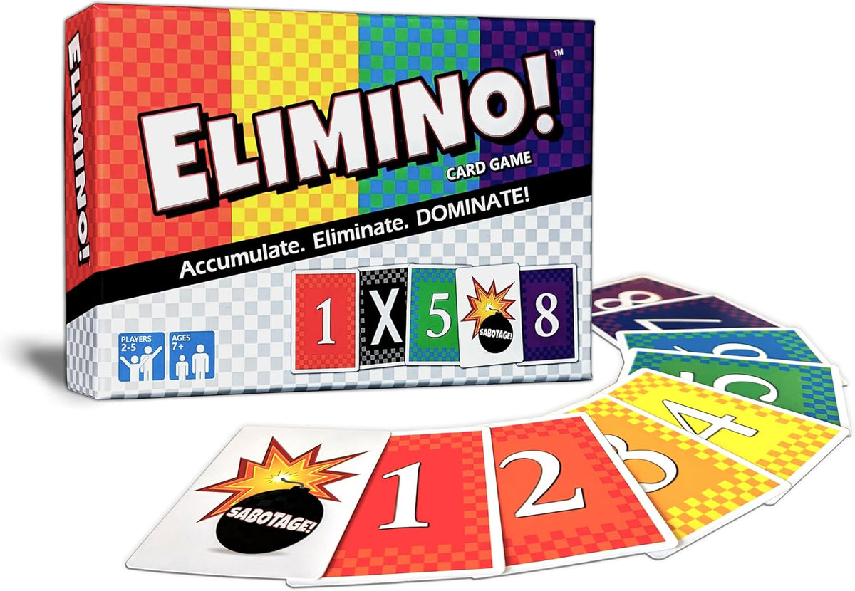 Elimino Family Card Game – Fast-Paced Game of Luck & Sabotage | Ages 7+