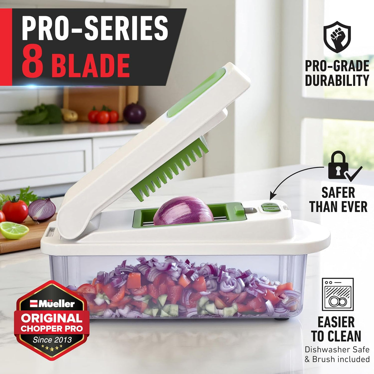 Mueller Pro-Series All-in-One, 12 Blade Mandoline Slicer for Kitchen