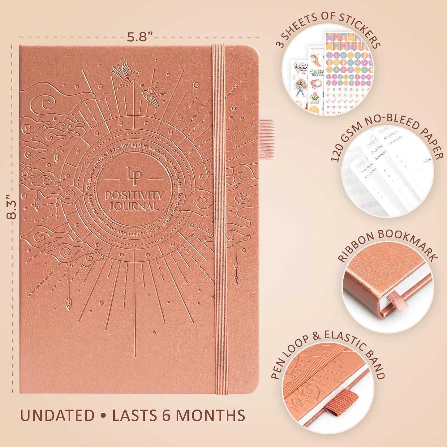 Legend Positivity Journal with Prompts – Guided Daily Affirmation Journal for Women & Men – Mental Health, Gratitude & Reflection Diary (Lavender)