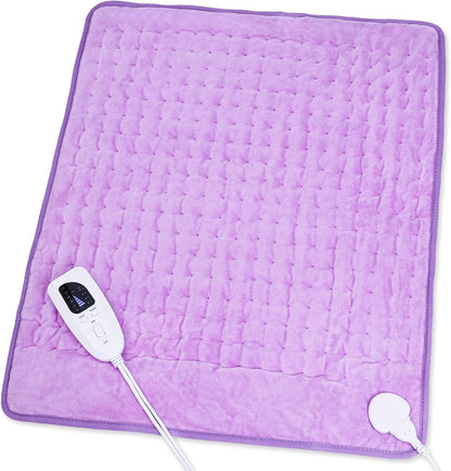 Heating Pad,Heated Blanket,Heating Pad for Back Neck,Grey,24x12 Inch | Electric Heating Pad,Dry/Moist Heat Heating Pads,Heating Pads for Shoulder,Abdomen,Heat Pad for Women Men,Birthday Gift