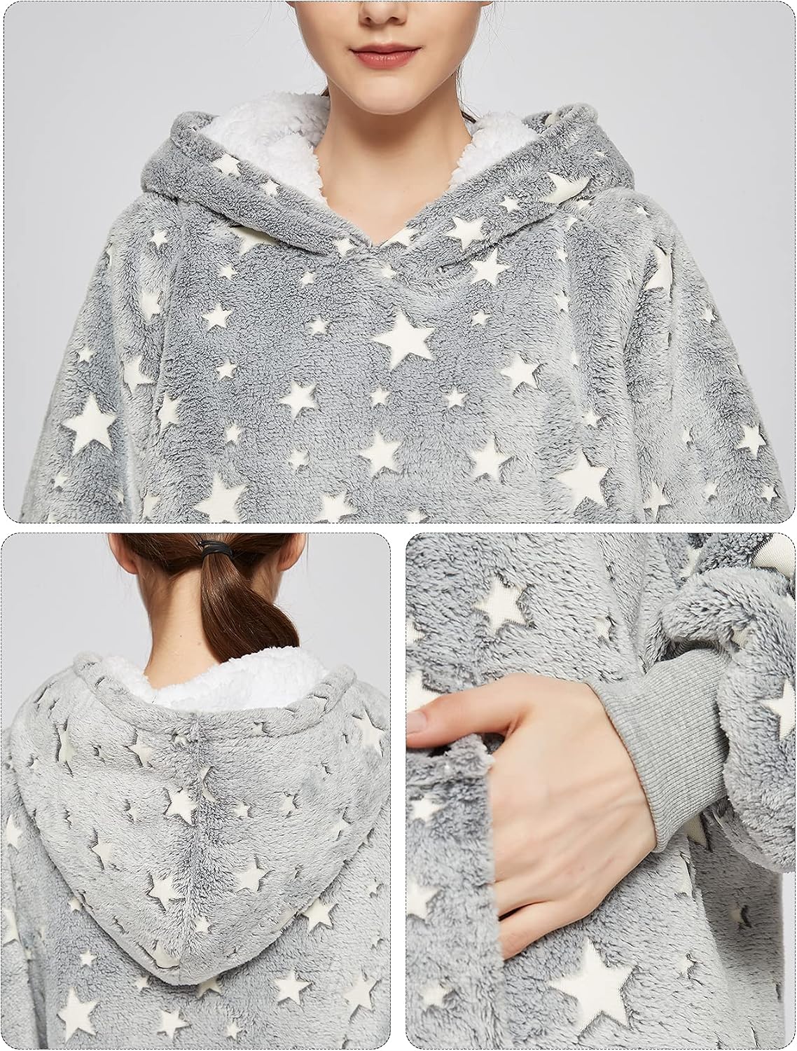 Wearable Blanket Hoodie for Adults With Pocket Strawberry Hoodie | Sherpa, Fuzzy Blanket Hoodie, Oversized Sweatshirt Blanket, Kangaroo Pouch, Cute Birthday Gifts for Sister, Cute Stuff