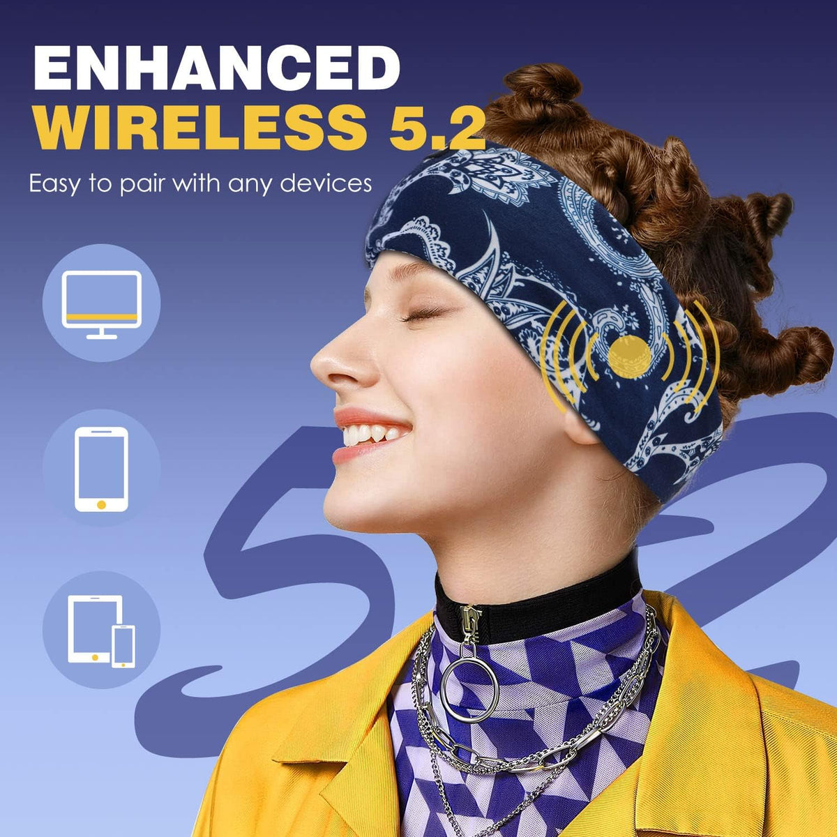 LC-dolida Sleep Headphones Bluetooth Headband
