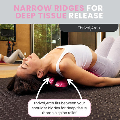 Arch Back Stretcher, Psoas Muscle Release Tool, Carbon Black | Fully Adjustable, Thrival App Compatible, Trigger Point Relief