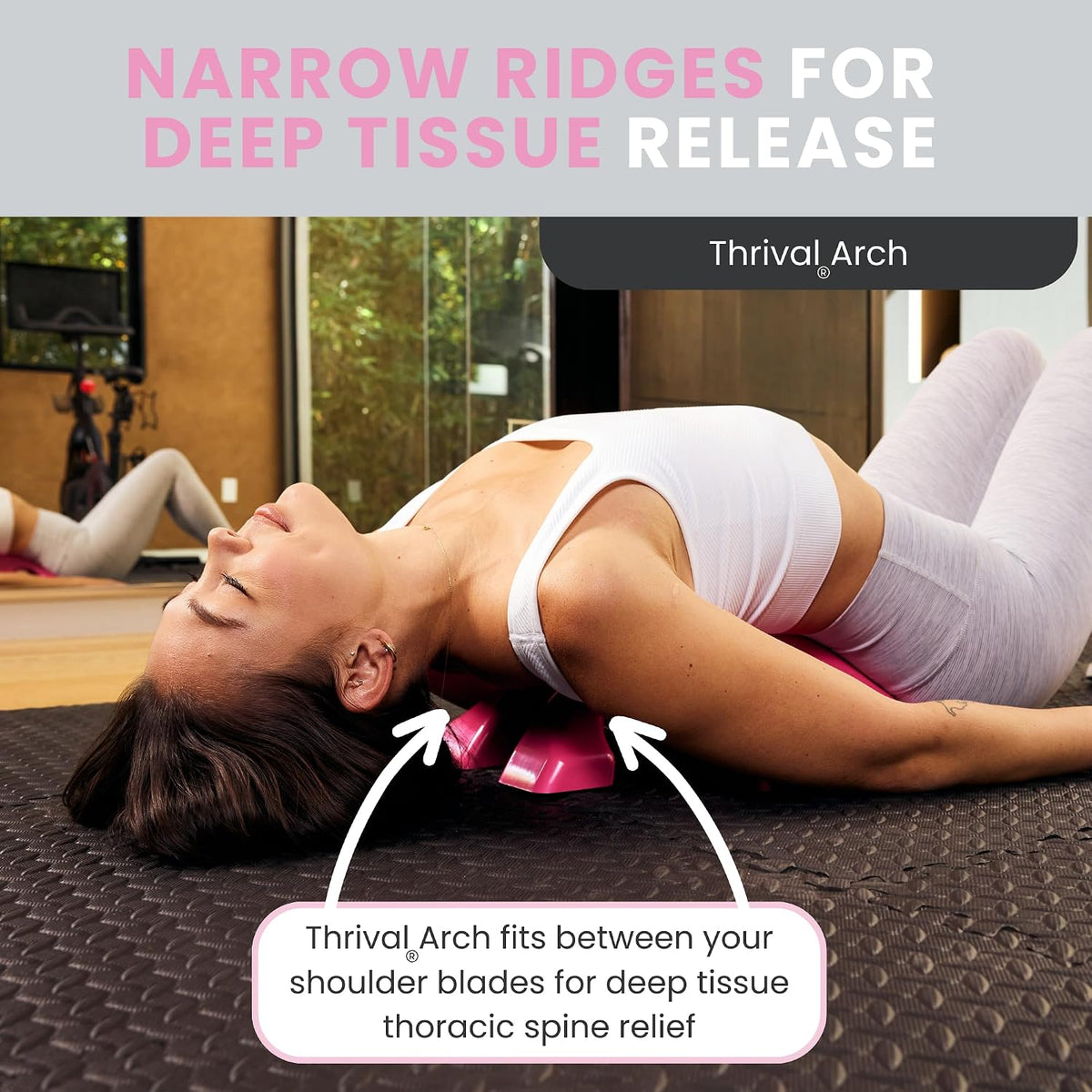 Thrival Arch Back Stretcher, Psoas Muscle Release Tool, Carbon Black