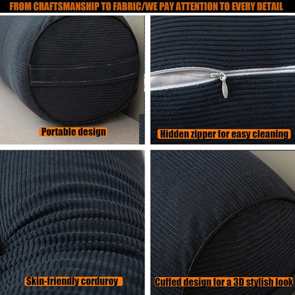 Neck Support Pillow Couch Pillows Large 24*8in for Bed, Sofas,Cars
