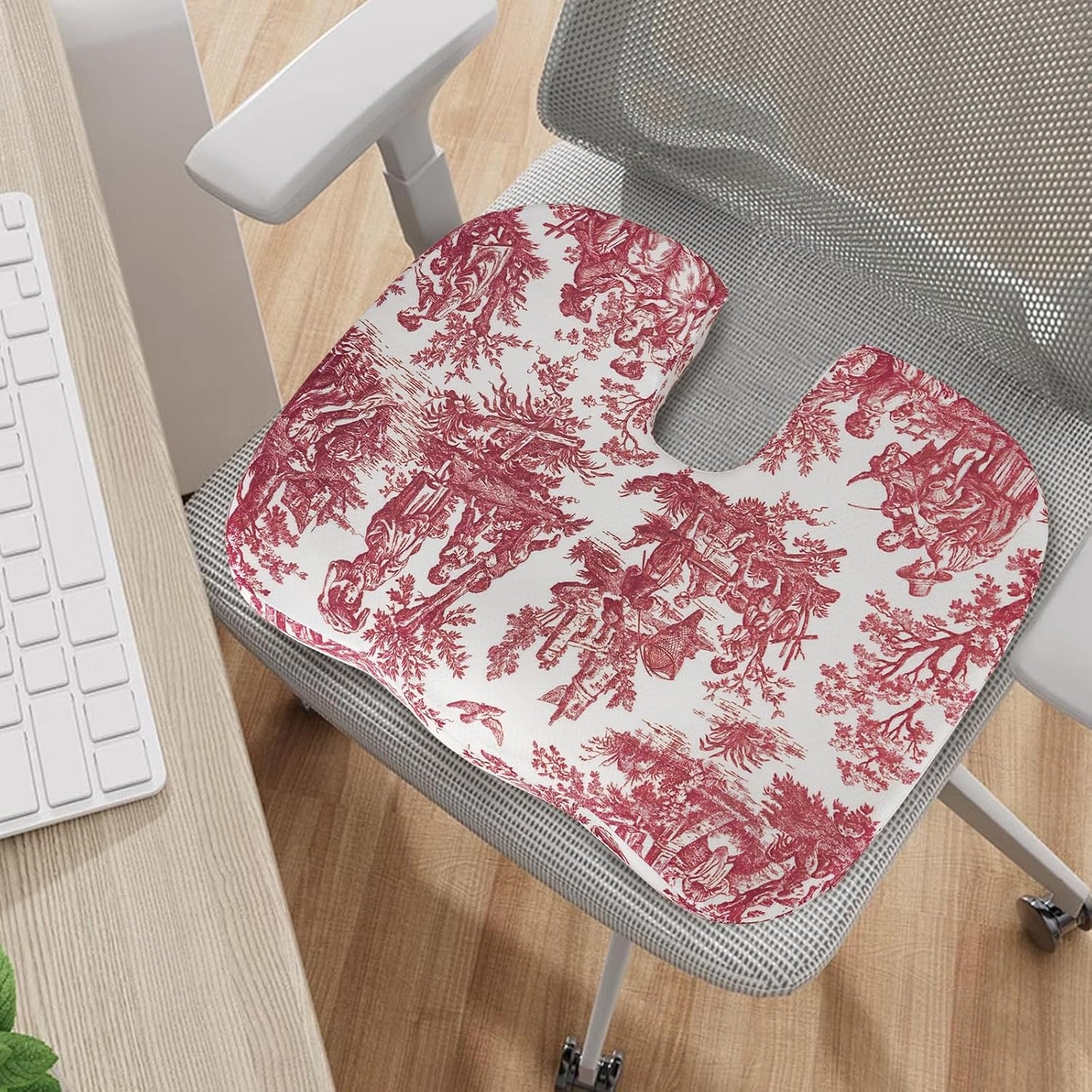 Tailbone Pain Relief Cushion, Memory Foam Seat Cushion for Coccyx Sciatica Pain Pressure Relief Office Desk Chair