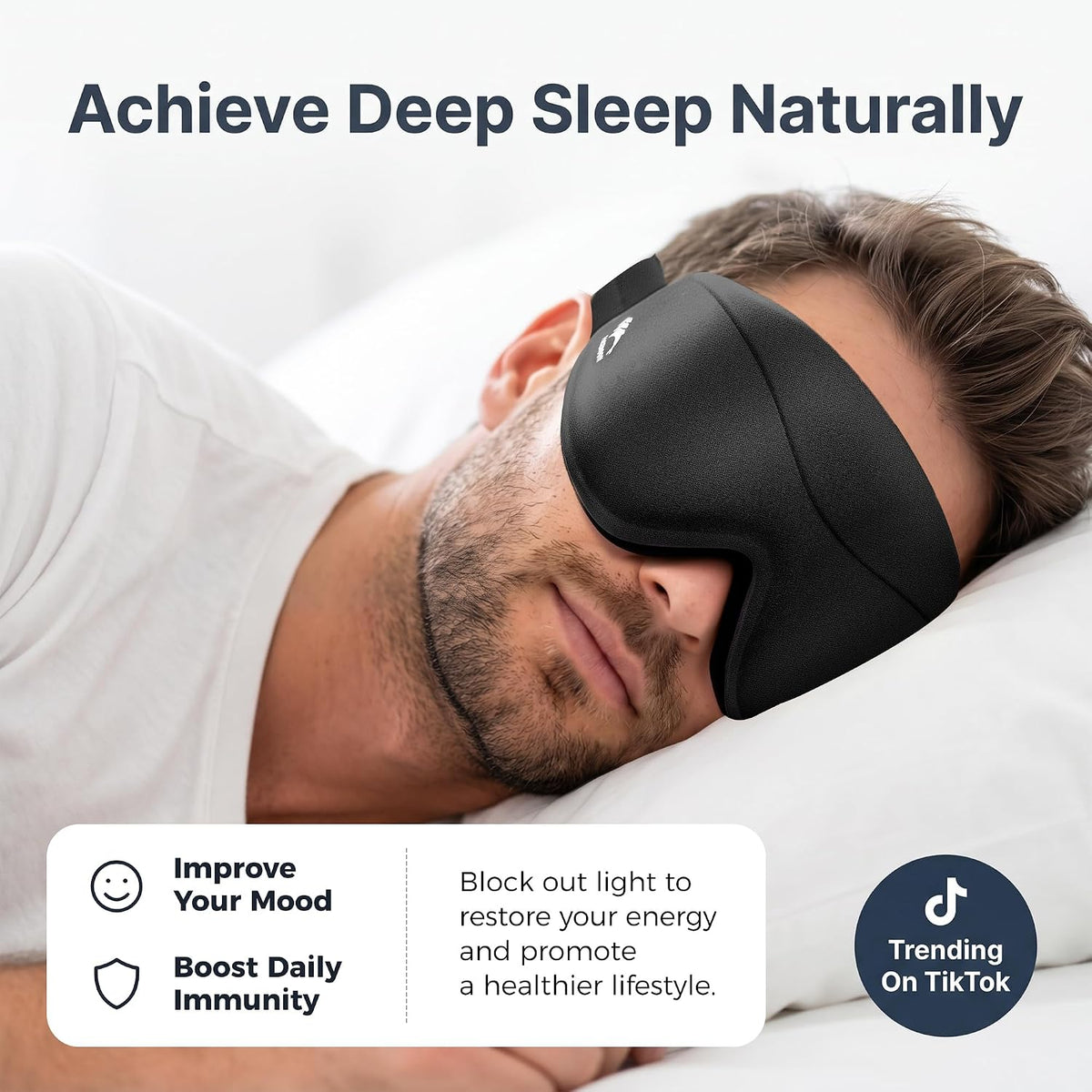 Sleep Mask for Women Men: 100% Blackout 3D Eye Mask for Sleeping, Sleeping Mask for Side Sleepers, Zero Pressure Memory Foam Eyelash Friendly Breathable Eye Cover, Airplane Travel Essentials-Pink