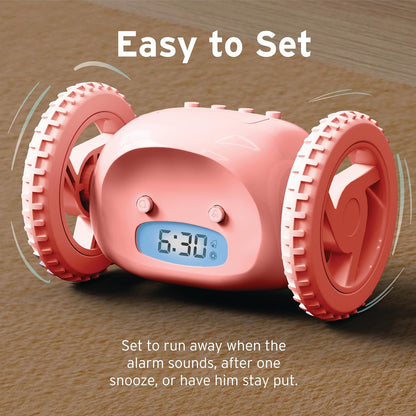 CLOCKY Alarm Clock on Wheels – Loud Rolling Alarm Clock for Heavy Sleepers