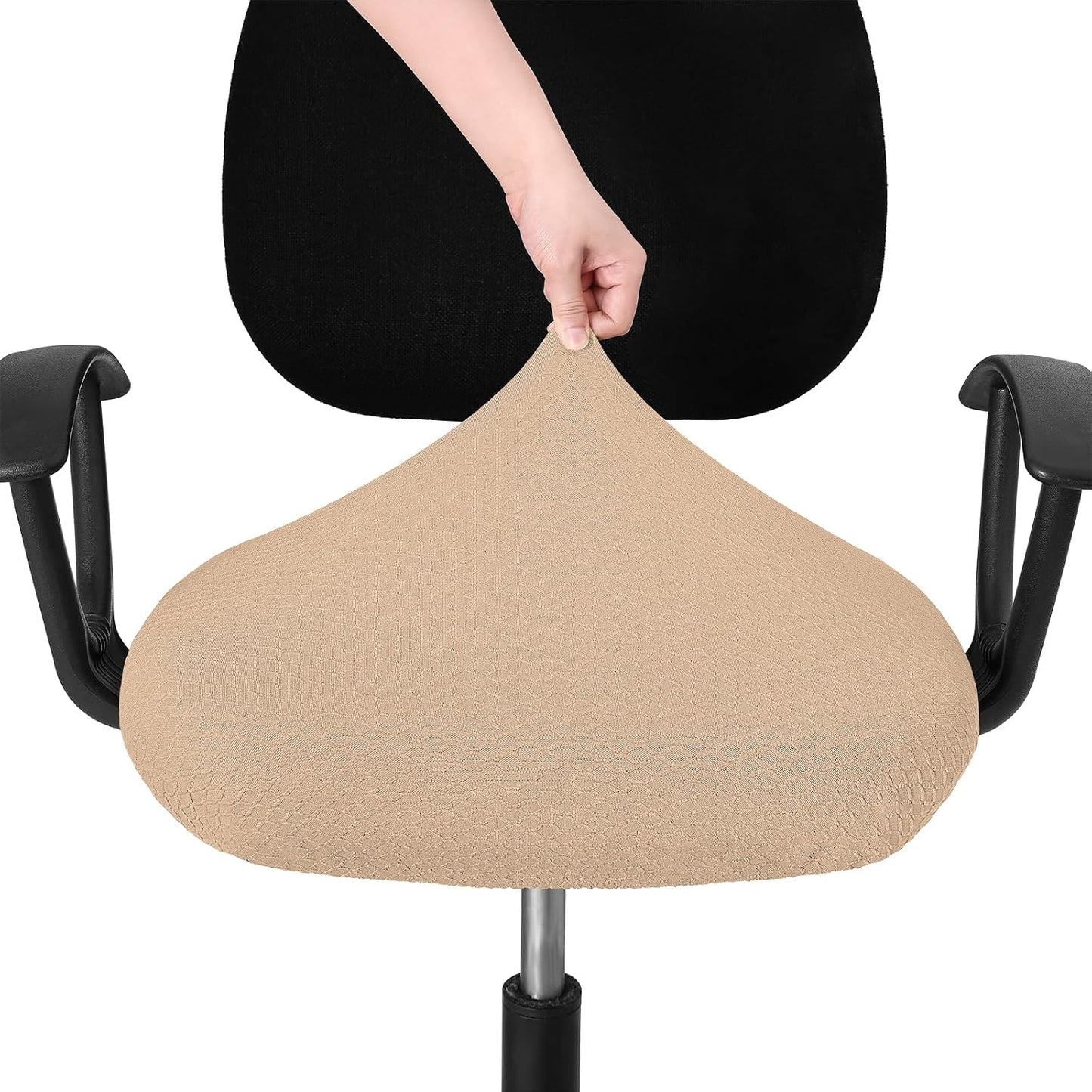 Smiry Office Computer Chair Armrest Covers, 2PCs Anti-dust Arm Rest Pad | Removable Washable Desk Chair Arm Pad Covers, Grey