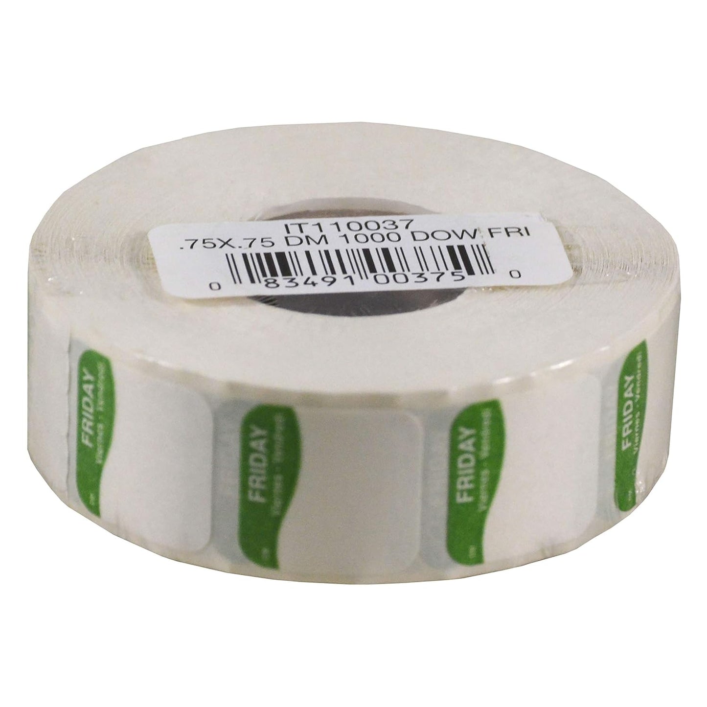 DayMark Safety Systems I132152 Day of The Week 3/4" Square Dissolvable Labels, Monday-Sunday, Label Dispenser Included (7,000 Labels)