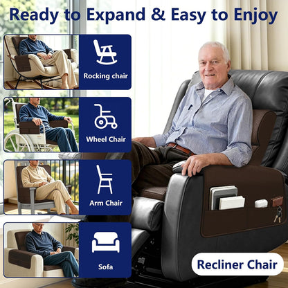 Chair Cushions for Elderly,20x16.5x4.5 Inch Rocking Chair Cushions Indoor,Memory Foam Recliner Cushions for Long Sitting, Sofas & Couches，Outdoor,Office Chair，wheelchair，Meditation and Floor Seating