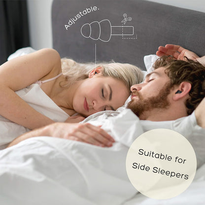 Soft Ear Plugs for Sleeping Noise Reduction, Made of Silicone, Suitable for Sleeping & Swimming, Soft Reusable Earplugs for Noise Reduction, Adjustable Size for Concerts & Snoring (3 Pairs)