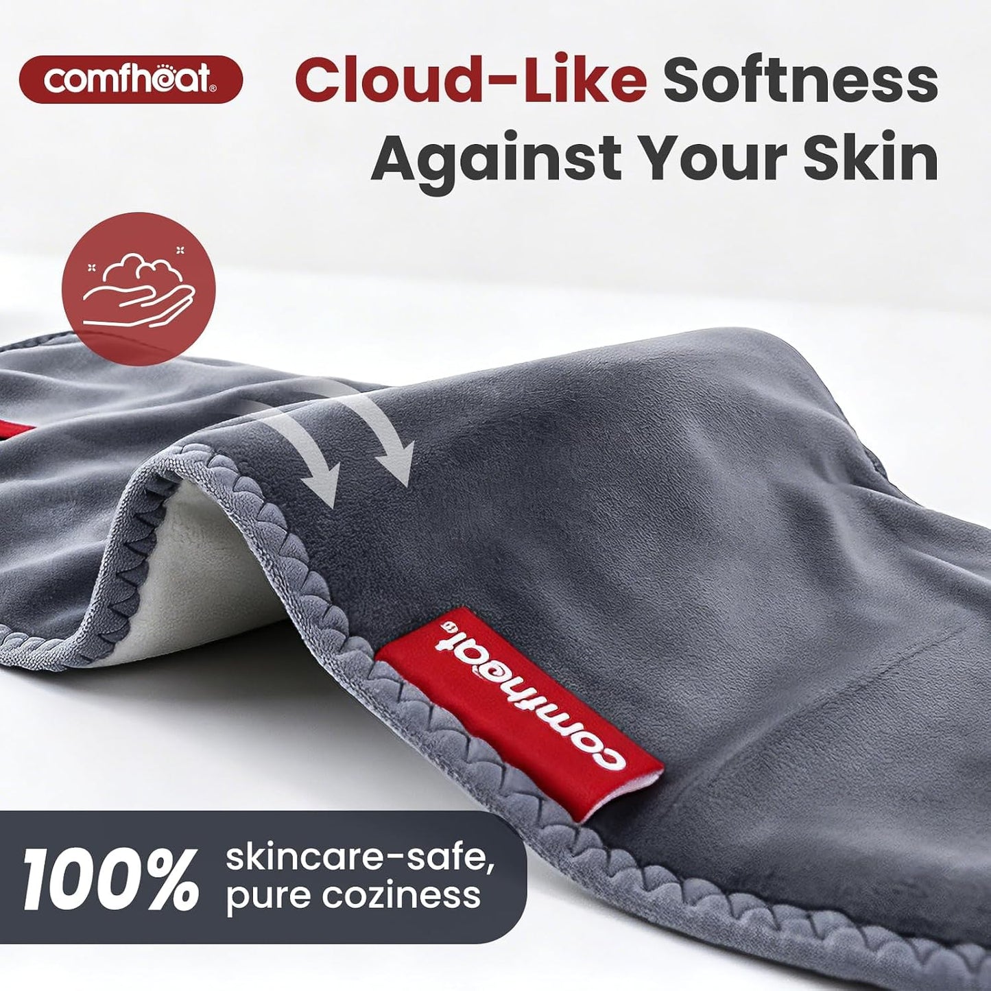 10000mAh Cordless Heating Pad for Back, Portable Rechargeable | Lower Back Pain Relief Wearable Heat Belt Battery Powered, Fathers Day Dad Gift for Men Women Mom Lumbar, Up to 60" Waist