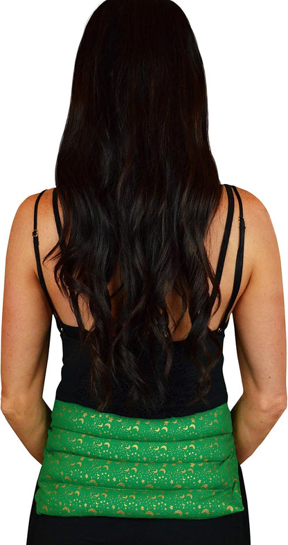 Nature's Approach Belted Lumbar Wrap, Assorted | Adjustable hook-and-loop belt secures this 12-herb rice & flaxseed wrap around the lower back