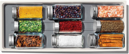 OXO Good Grips Kitchen, Compact Spice Drawer Organizer, White