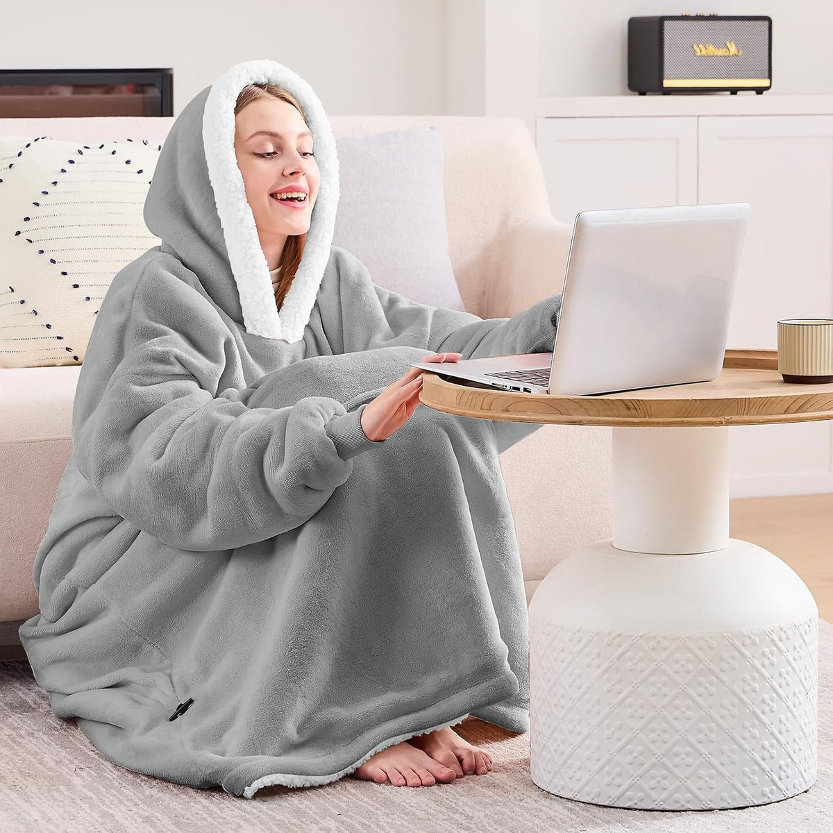 yescool Wearable Blanket Hoodie as Christmas Birthday Gifts for Women Mom - Colors B