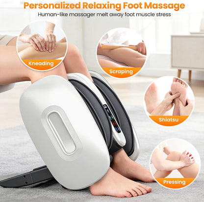 Foot Massager with Heat & Cooling for Feet and Calves, Gift for Men & Women