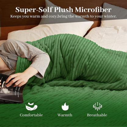 Texciting Heated Blanket 50"X60",Soft Electric Blanket,ETL Certified,Grey