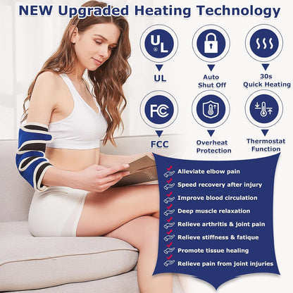 CAMECO 1 Pack Foot Ankle Heating Pad for Neuropathy Pain Relief, 86℉-158℉ Electric Heated Foot Warmer for Achilles Tendinitis & Plantar Fasciitis, Under Desk Heat Therapy Wrap Booties for Women Men