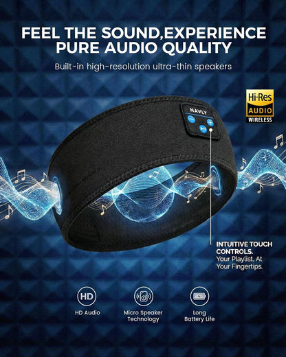 Navly Sleep Headphones Bluetooth Headband for Side Sleepers