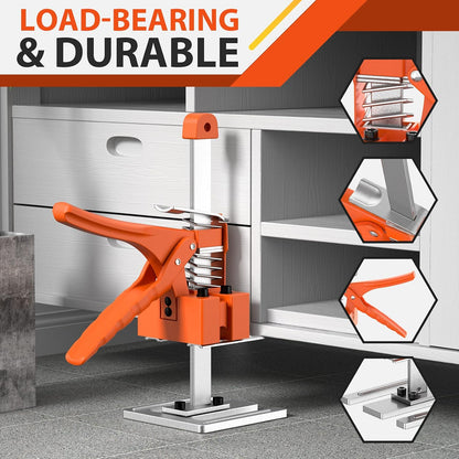 2 Pack Labor Saving Arm Jack Handle, 6.69 Inch Lift Height 440LBS Multifunctional Handheld Lifter Tool, Furniture Jack Height Adjuster for Cabinet Wall Tile Construction Installation