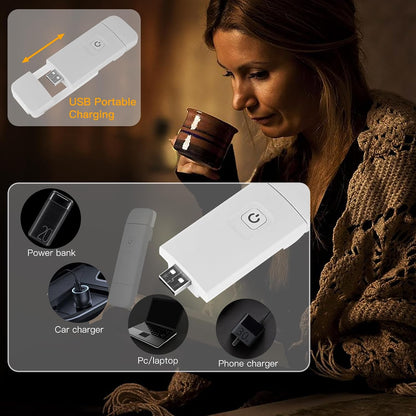 KunHe 10 Pack USB Rechargeable Book Light Bulk for Reading at Night in Bed LED Reading Lights with Clip for Kids & Adults Bulk Gift for Book Lovers