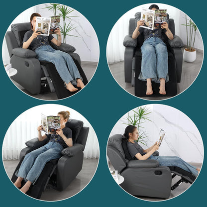 HOMBYS 3-in-1 Recliner Seat Cushion with Lumbar Support Pillow & Footrest, Multi-Functional Adjustable Height 2" to 6" for You to Choose, Non-Slip Foam Chair Cushion for Elderly, Brown