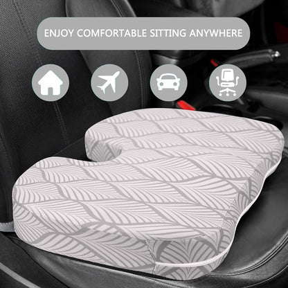 Tailbone Pain Relief Cushion, Memory Foam Seat Cushion for Coccyx Sciatica Pain Pressure Relief Office Desk Chair